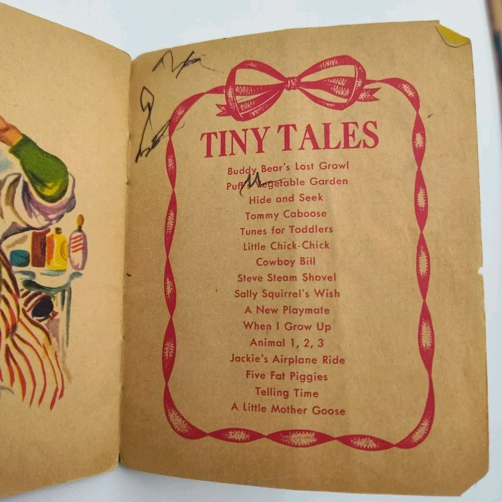 1949 Tiny Tales When I‎ Grow Up VTG Whitman Children's Book📸SEE PIC📏